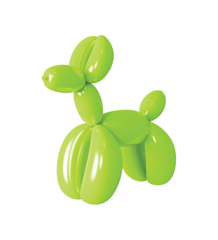 Zelené balónky na modelování – 30 ks