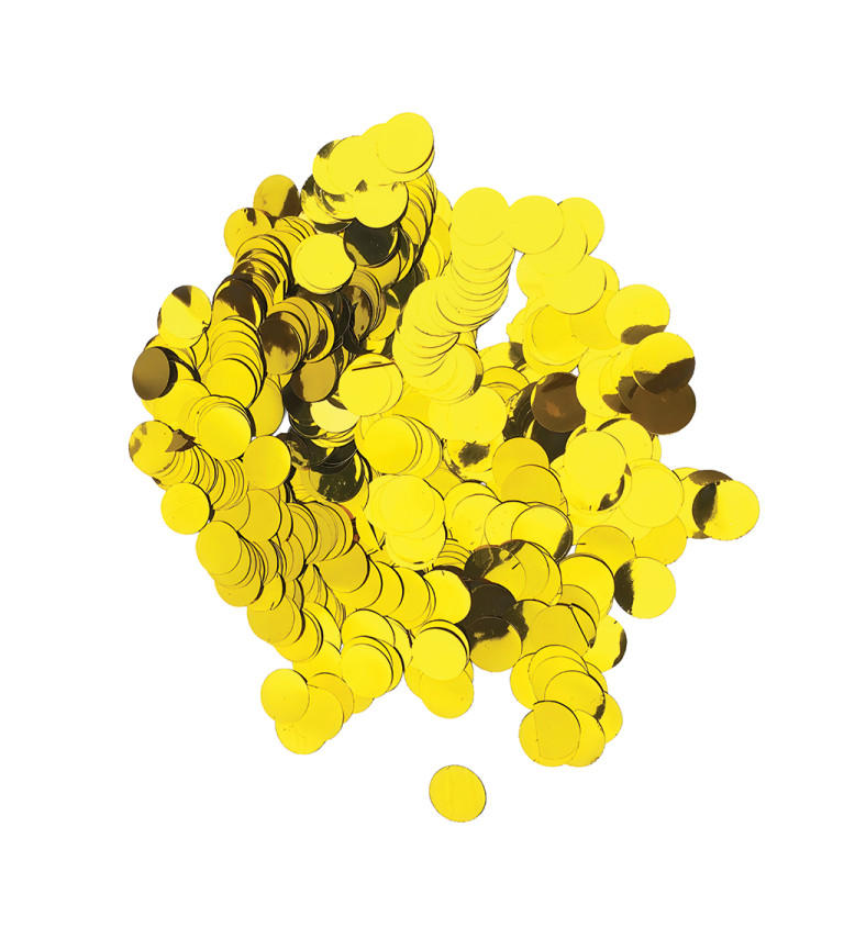 Zlaté metalické konfety – 20 g