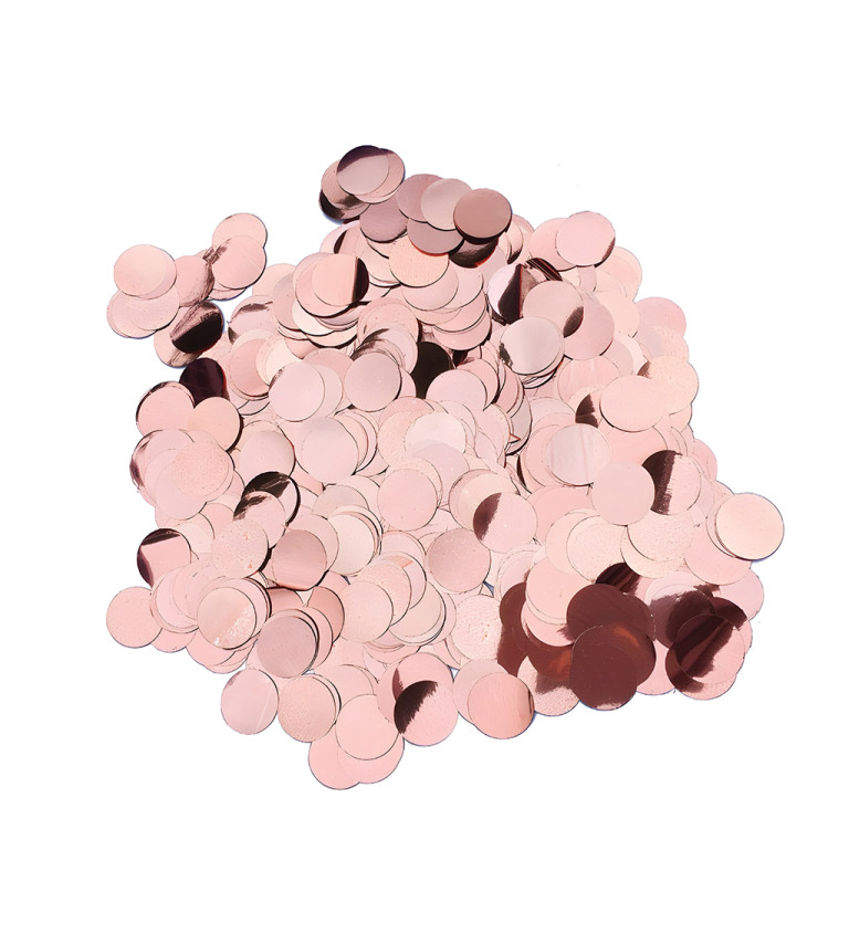 Rosegold metalické konfety – 20 g