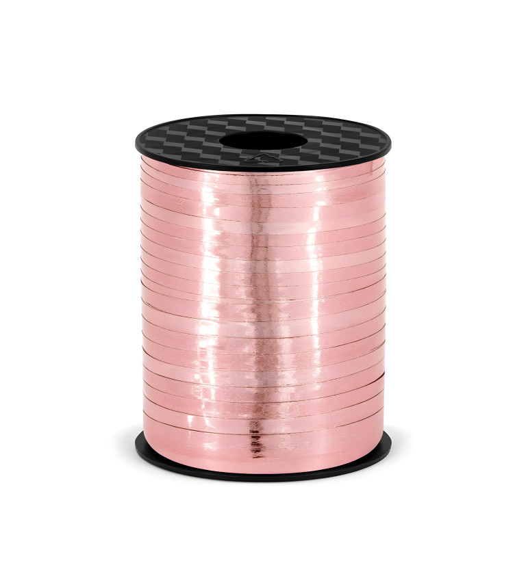 Rosegold dekorativní stuha na balónky