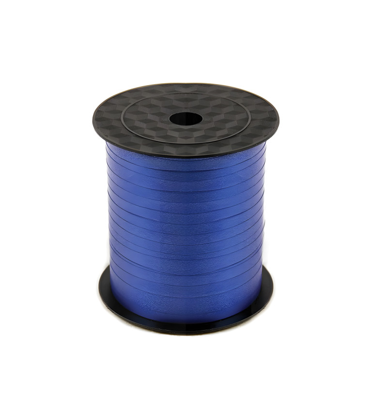 Tmavě modrá dekorativní stuha na balónky