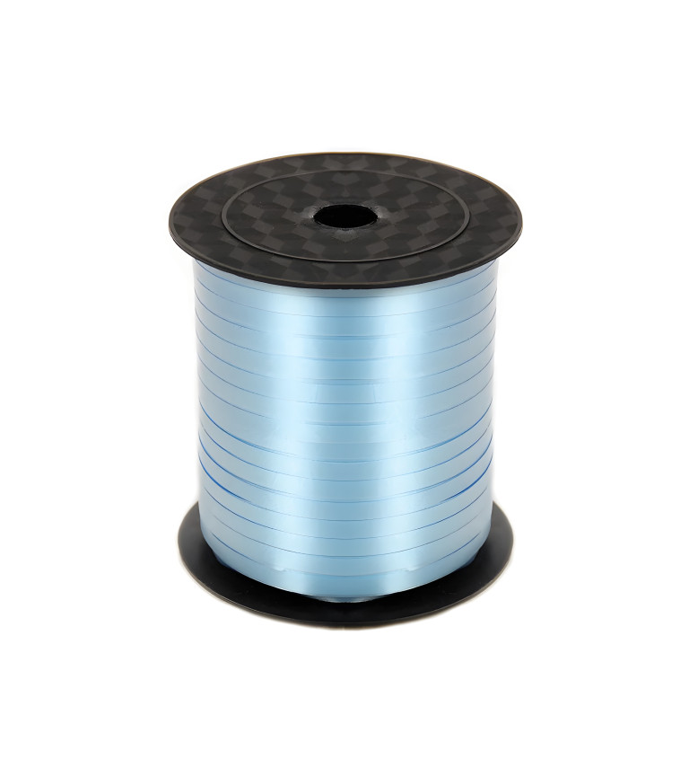 Světle modrá dekorativní stuha na balónky