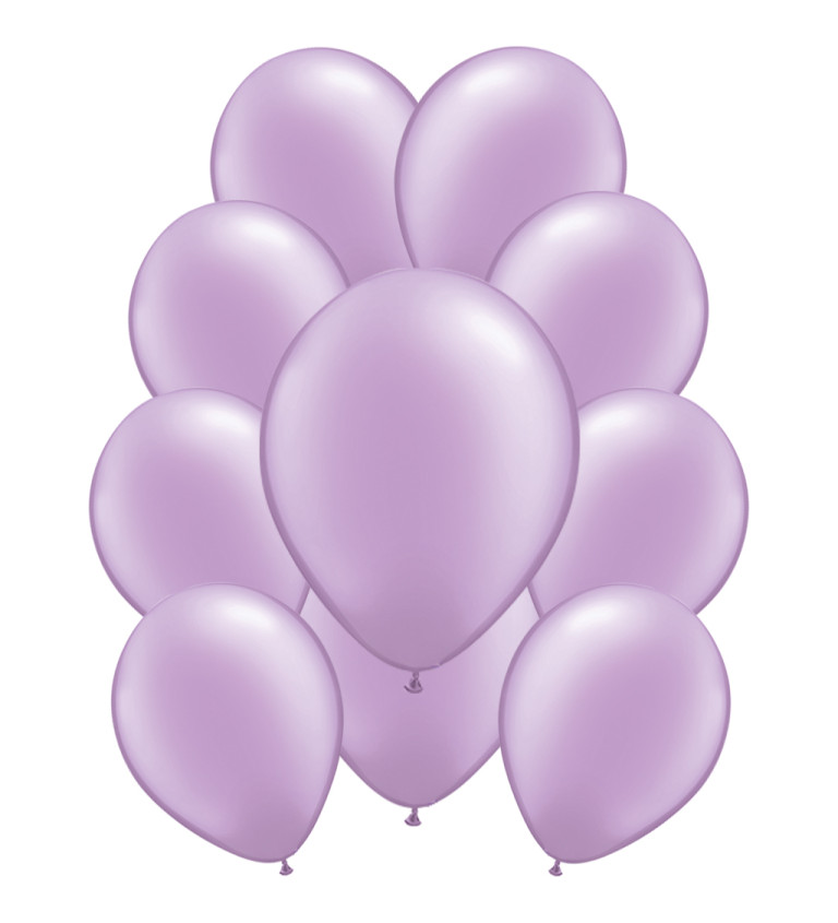 Liliové pastelové latexové balónky – 10 ks
