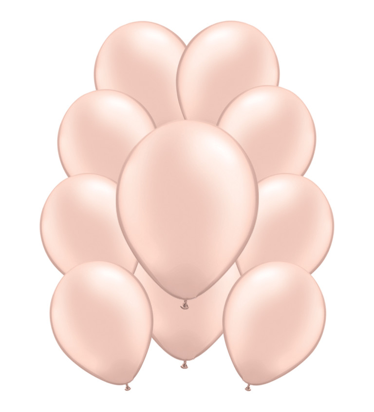Broskvově oranžové pastelové latexové balónky – 10 ks