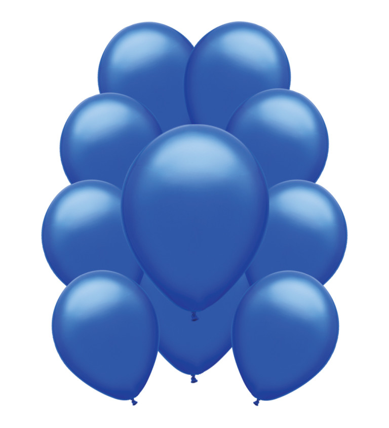 Tmavě modré pastelové latexové balónky – 10 ks