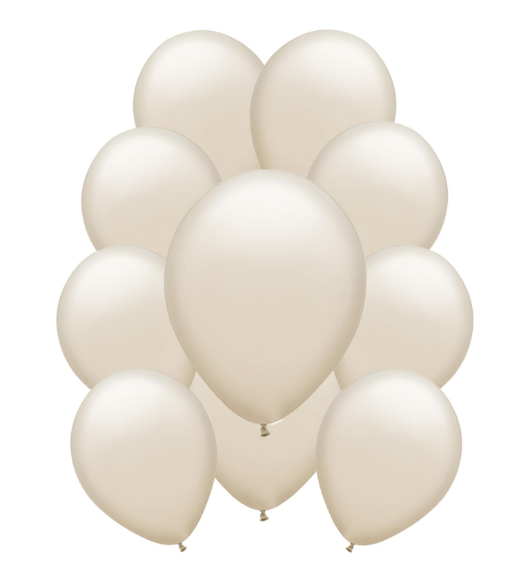 Písečné metalické latexové balónky – 10 ks