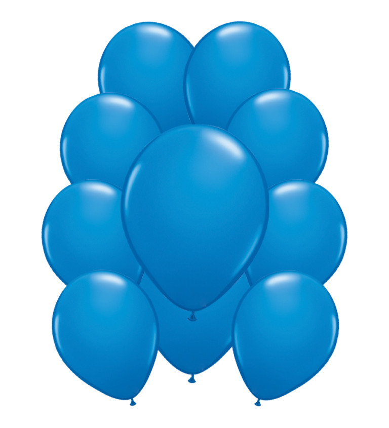 Tmavě modré metalické latexové balónky – 10 ks