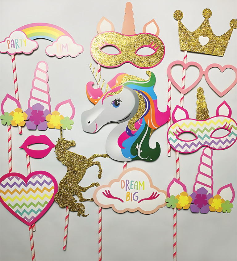 Sada rekvizit – jednorožčí párty