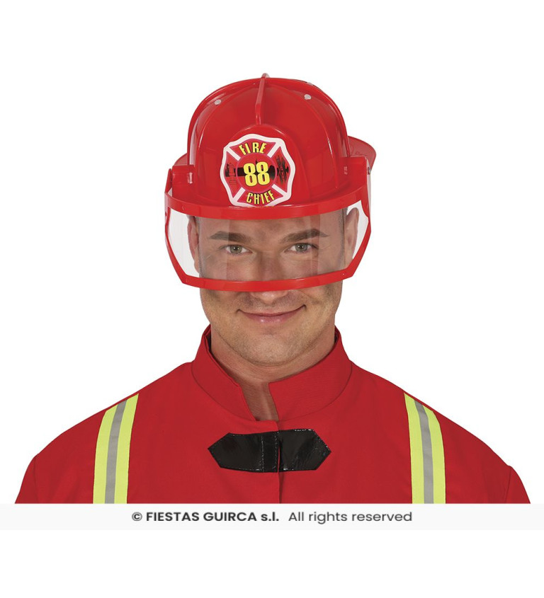 Hasičská přilba v americkém stylu