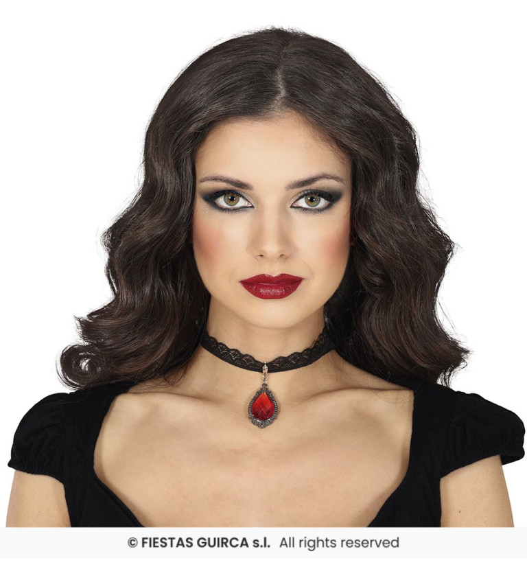 Choker náhrdelník rubín
