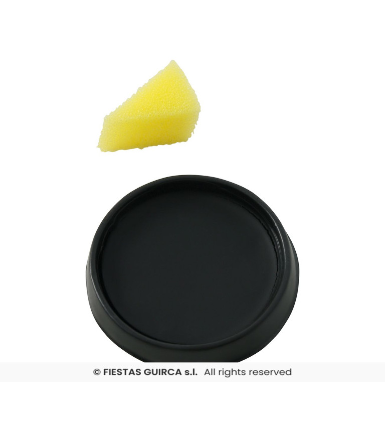 Černý make-up – karnevalový s houbičkou