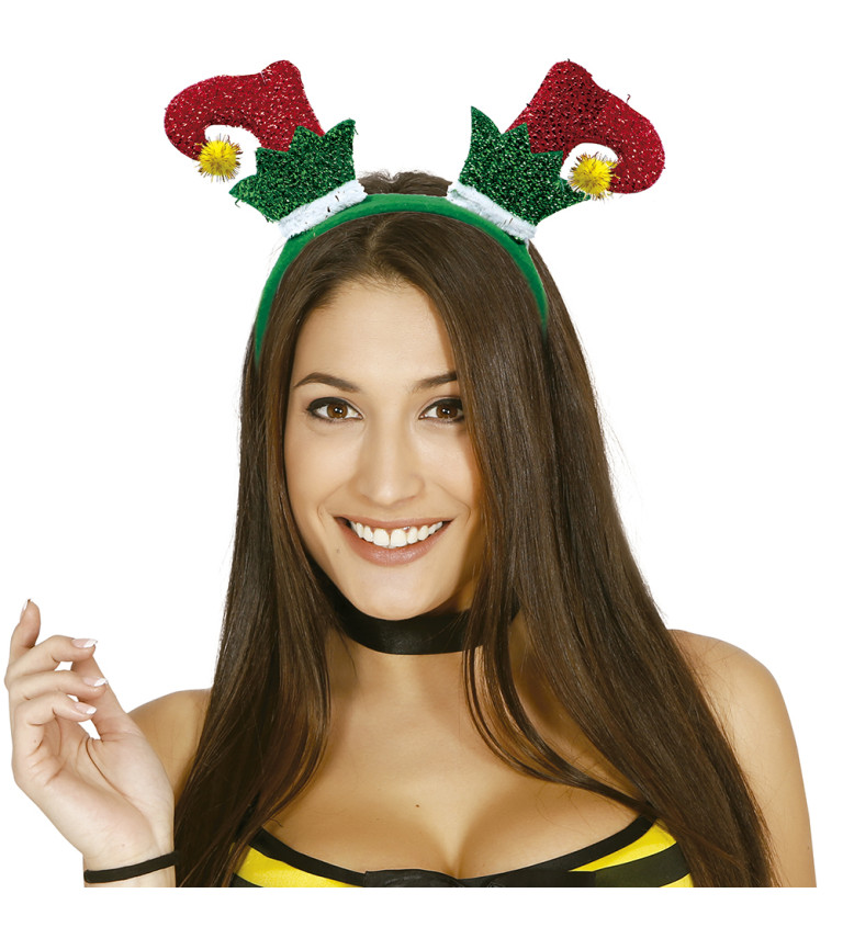 Čelenka se zimními elfími botami