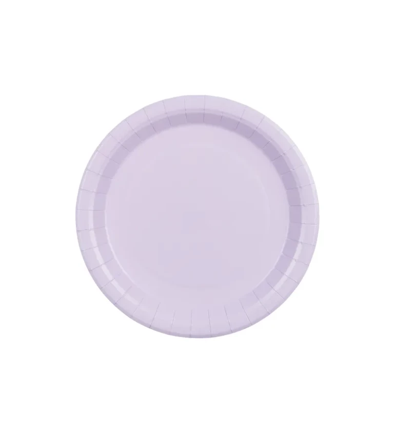 Papírové talířky levandulové
