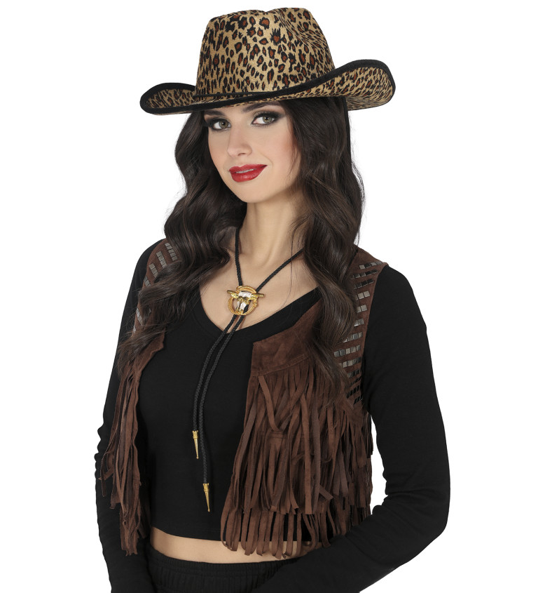 Kovbojský klobouk – leopard