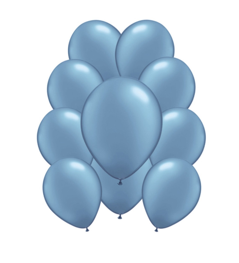 Tmavě modré pastelové latexové balónky – 10 ks
