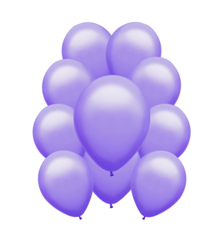 Světle fialové pastelové latexové balónky – 10 ks
