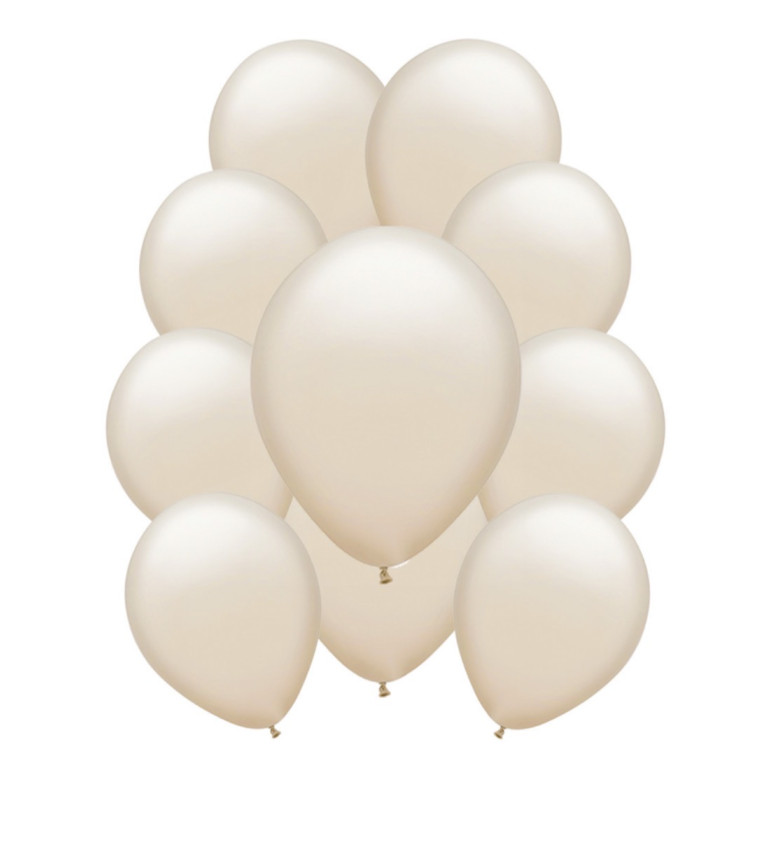 Písečné metalické latexové balónky – 10 ks
