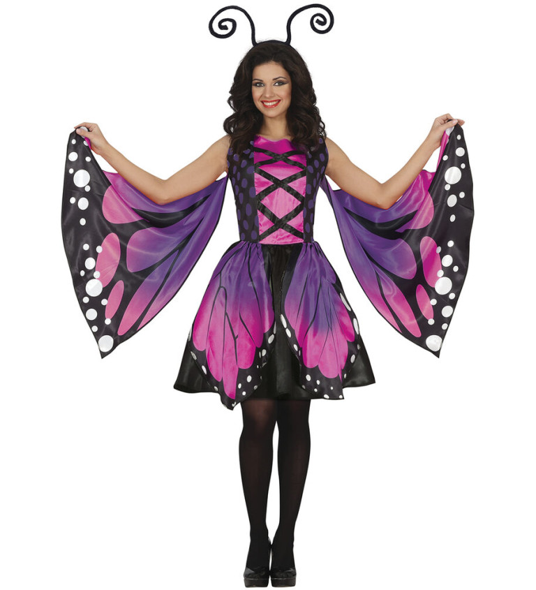 Dámský kostým Fialový motýl