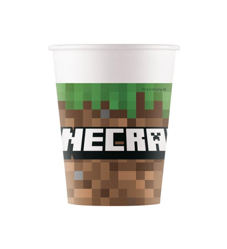 Minecraft kelímky – party sada 8 ks