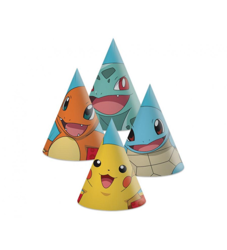 Papírové čepice - Pokémon