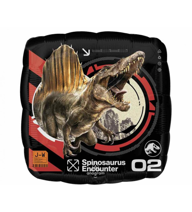 Fóliový balónek s dinosaury Jurassic World Rebirth