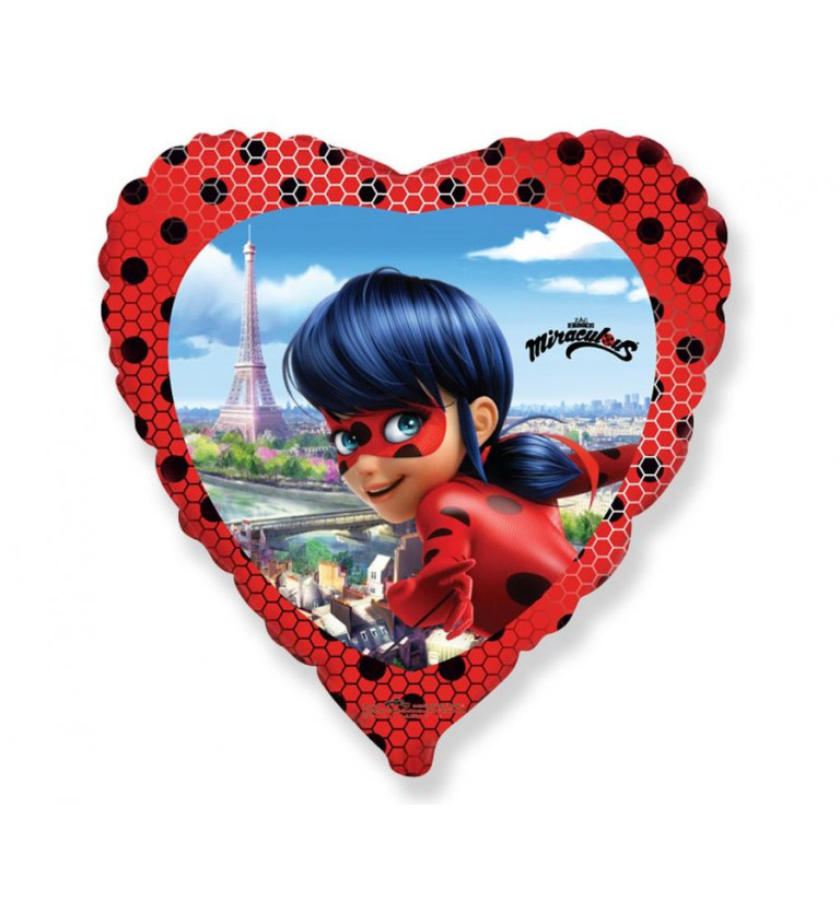 Miraculous – Beruška Ladybug fóliový balónek 46 cm